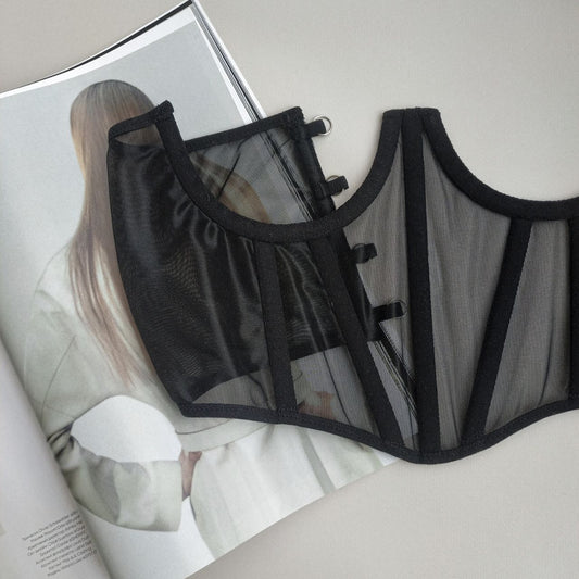 Mesh corset belt