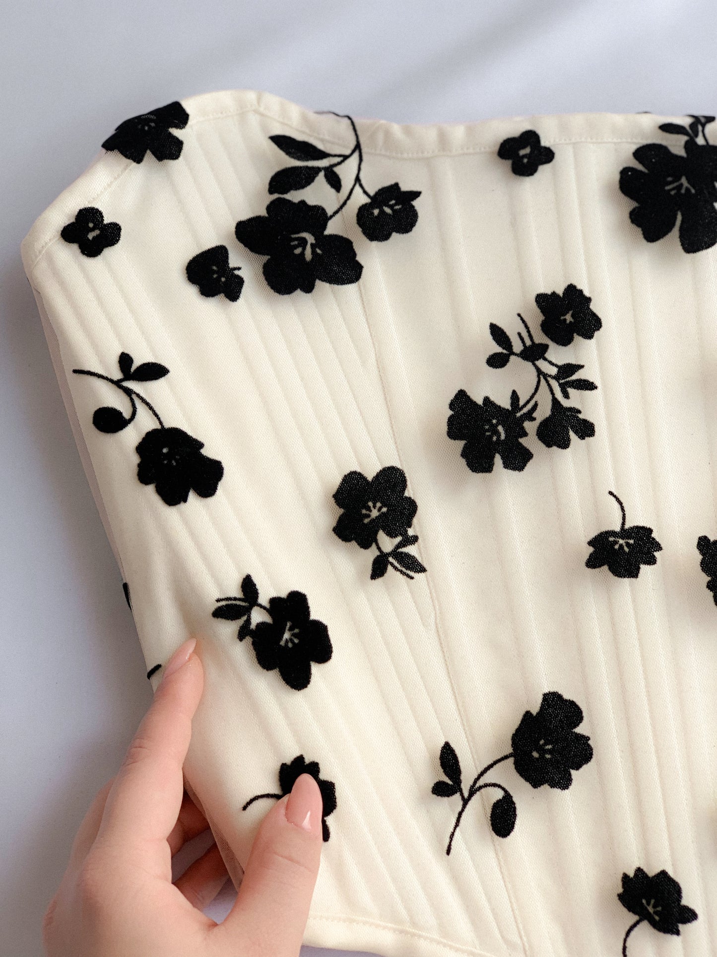 Floral handmade corset