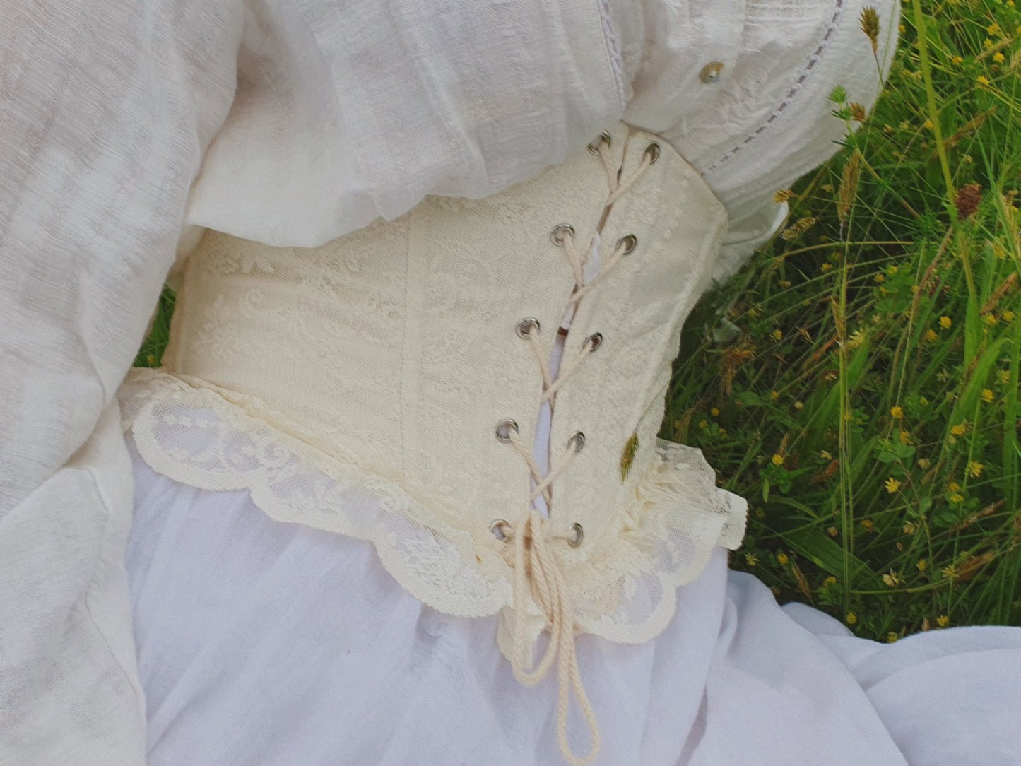 Wedding lace corset