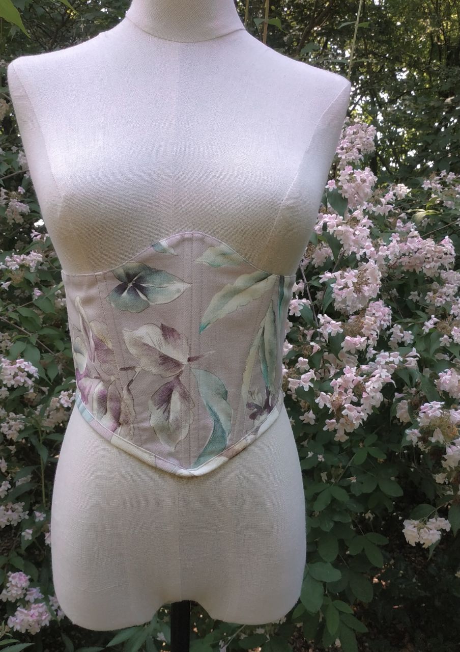 Purple corset belt