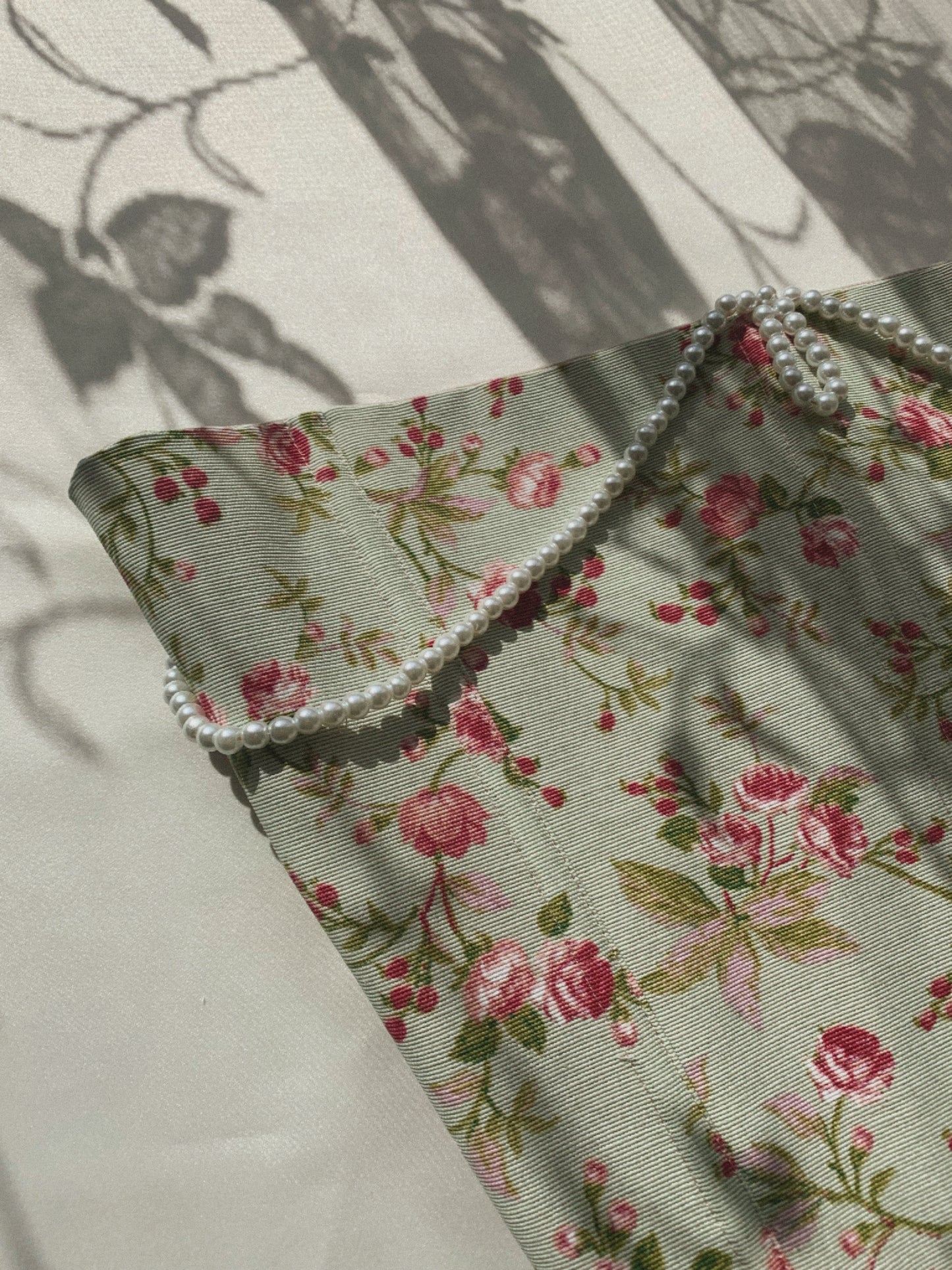 Floral overbust corset